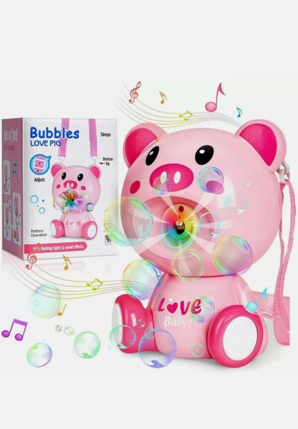 Bubbles Love Pig Blower Maker Machine For Kids & Toddlers