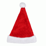 Christmas Velvet Santa Hat With Plush Cuff Kids Unisex 4 Pack