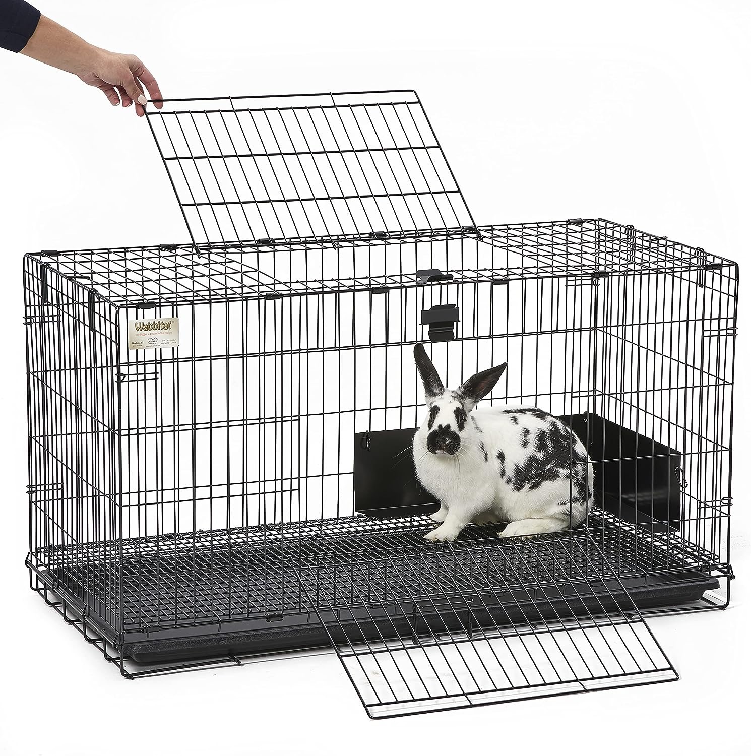 Wabbitat Folding Rabbit Cage 37"W  x  18"D x 20.5"H 