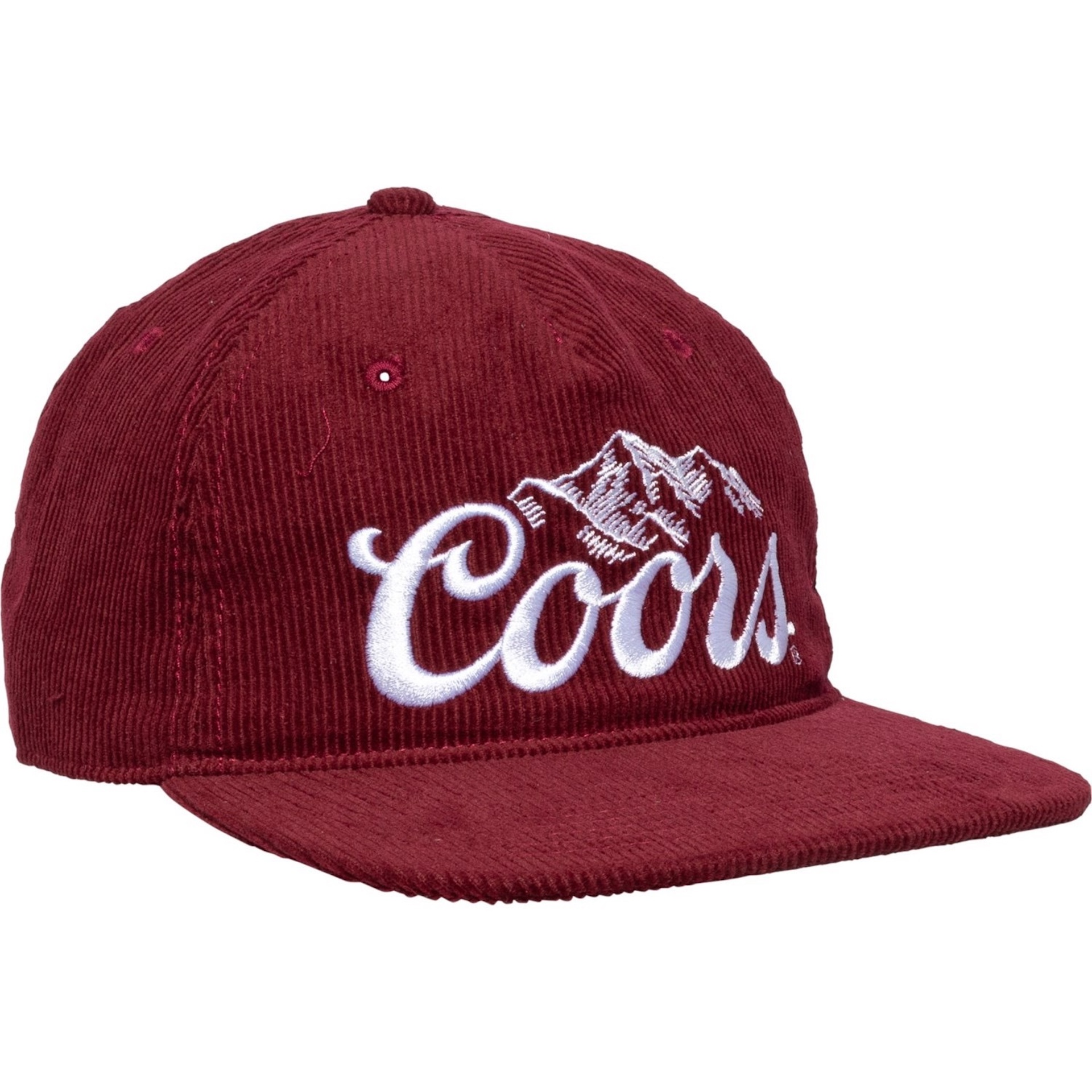 Coors Beer Banquet Corduroy Trucker Hat Cap Snapback Maroon